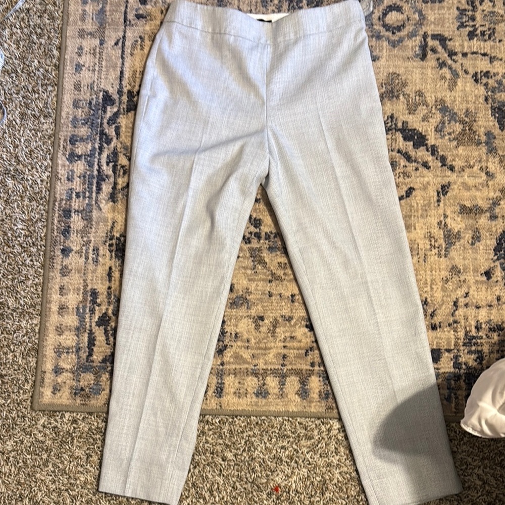 Talbots White and Light Blue Trousers - Picture 4 of 6